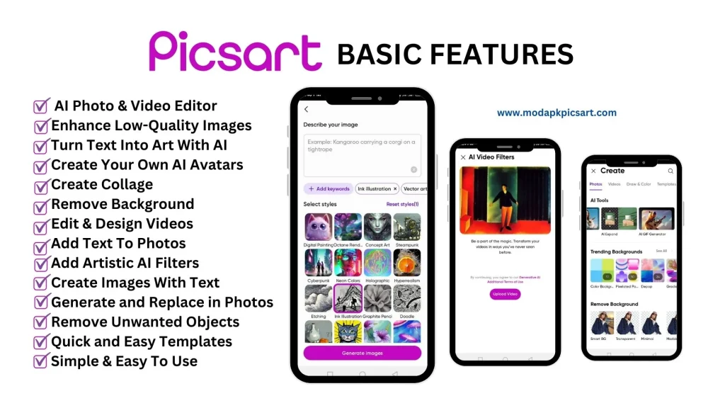 Picsart MOD APK
Download Picsart Mod APK latest version 2024