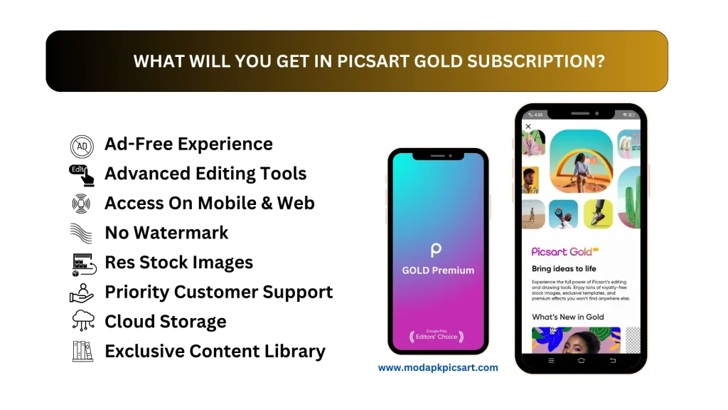 WHAT WILL YOU GET IN PICSART GOLD SUBSCRIPTION