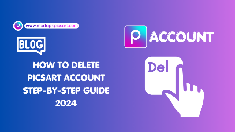 How to delete picsart account