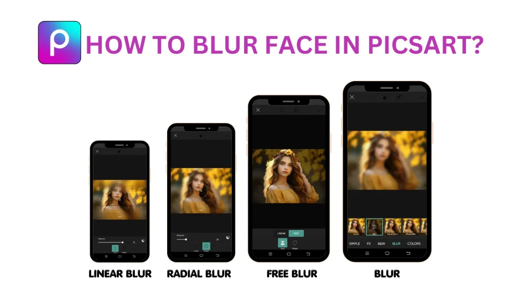 how to blur face in picsart